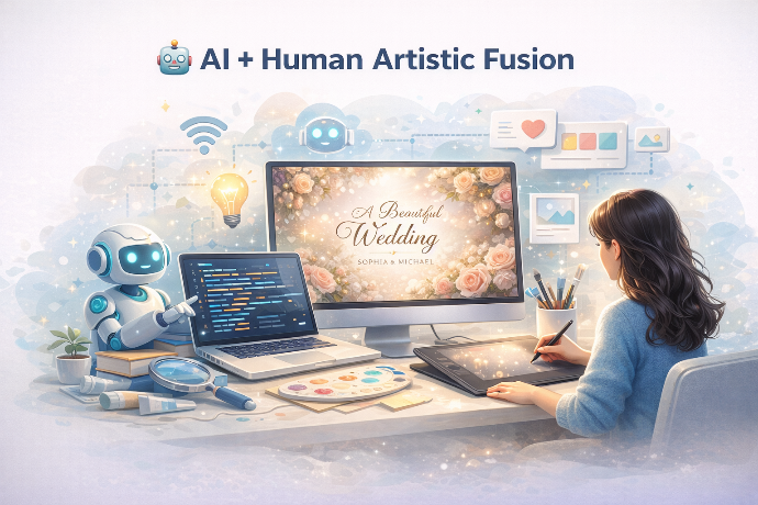 AI, Human, Artistic Fusion