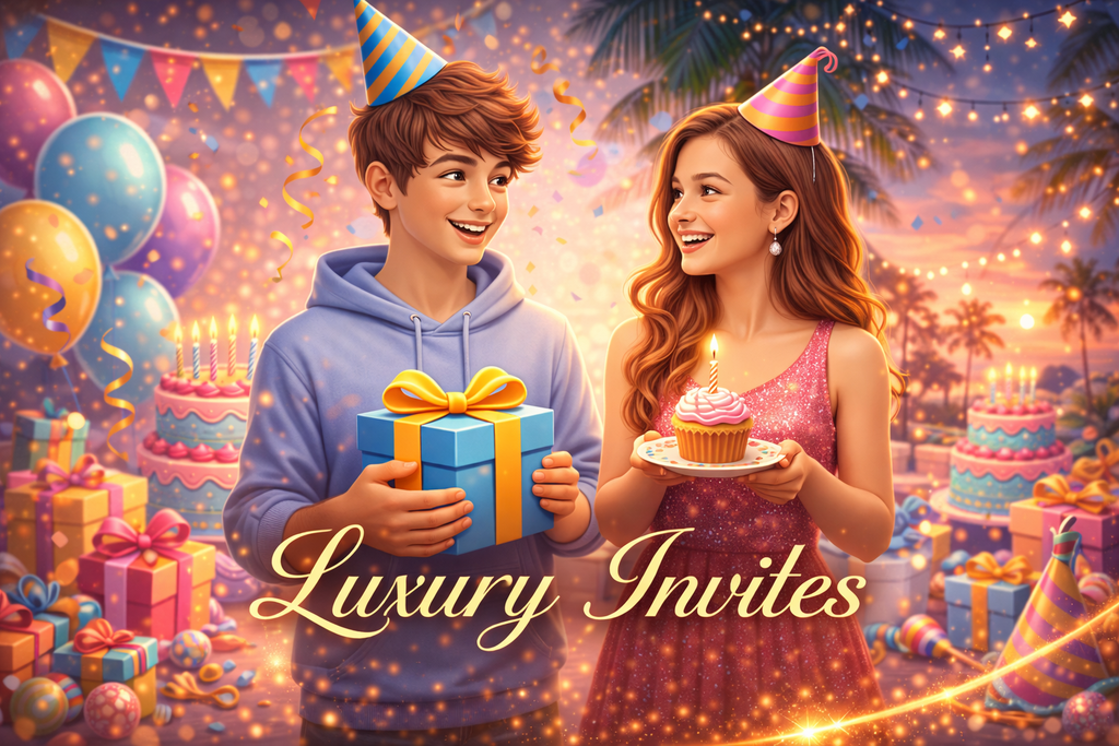 Luxury Birthday Invite