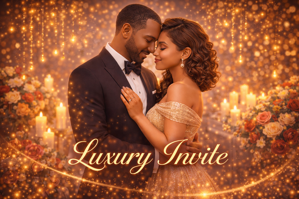 Luxury Anniversary Invite