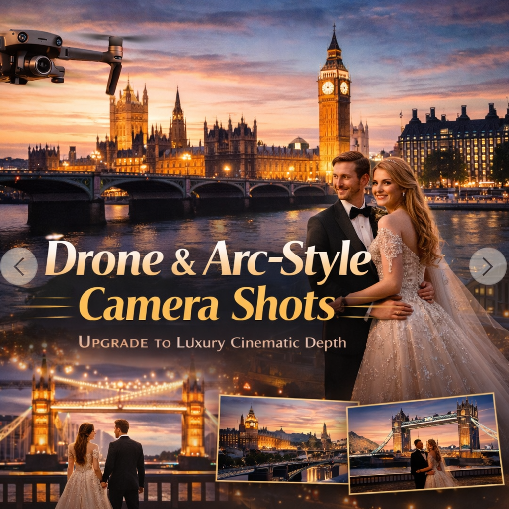 2. Drone / Arc-Style Camera Shots